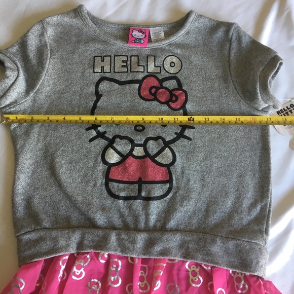 Hello Kitty Ruffle Top for girl 10-12 - Picture 5 of 7